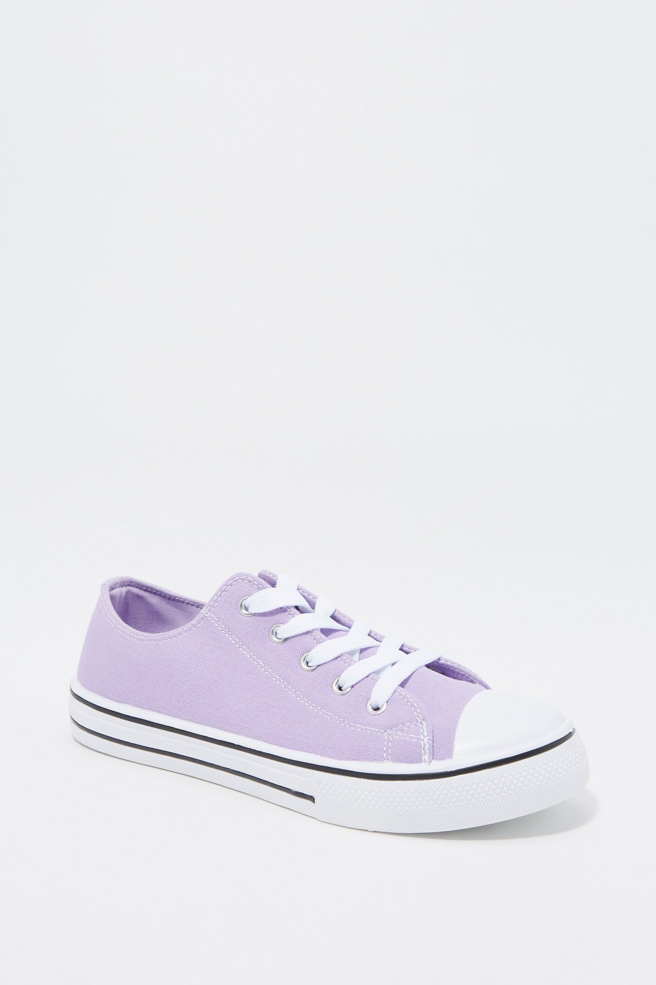 Girls Canvas Low Lace Up Sneaker sold by Urban Planet product image thumbnail 2