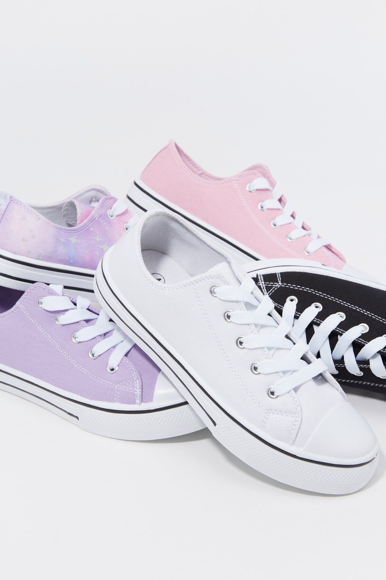 Girls Canvas Low Lace Up Sneaker sold by Urban Planet product image thumbnail 12