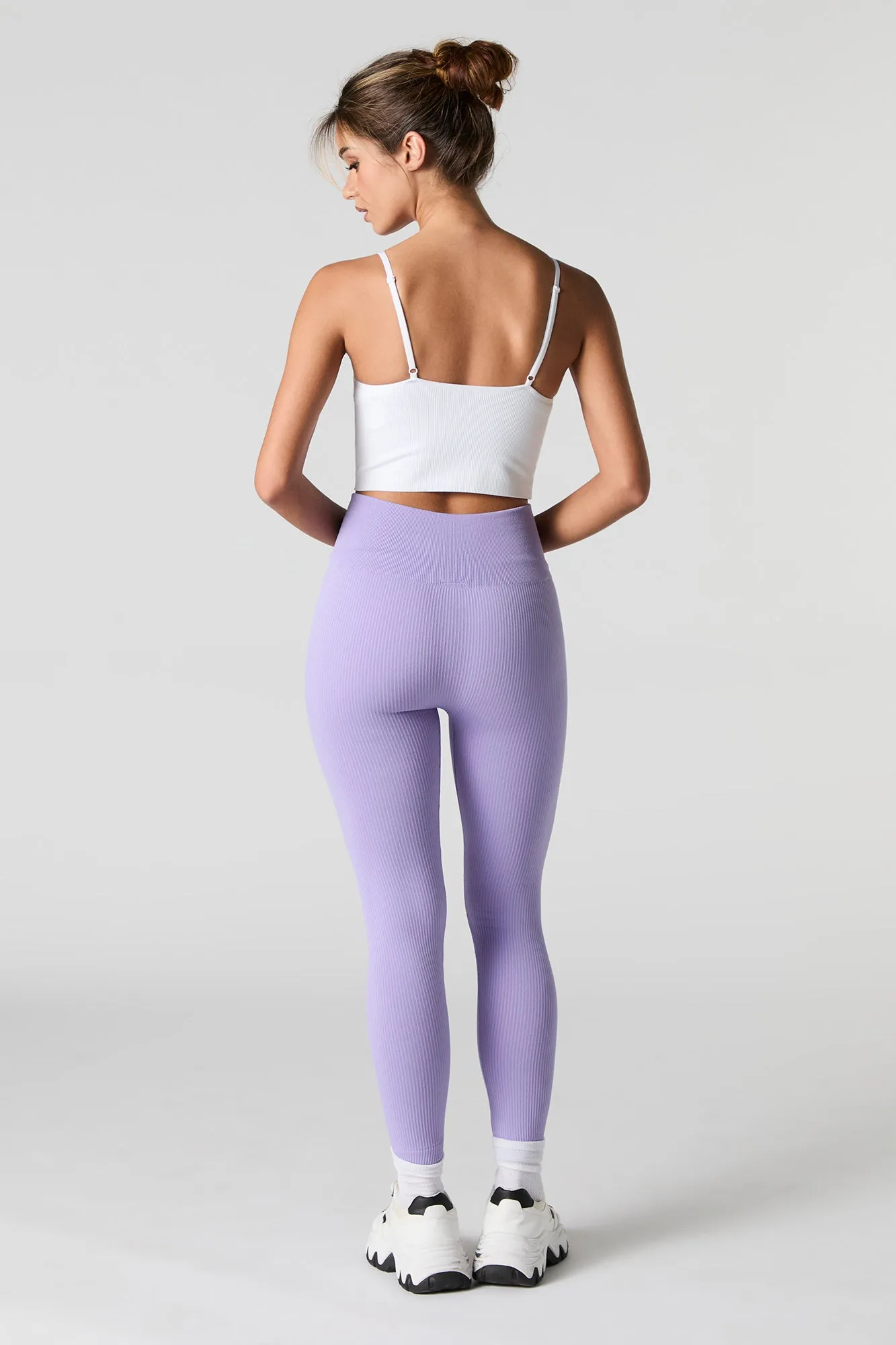 Active High Rise Ribbed Legging sold by Urban Planet product image thumbnail 3