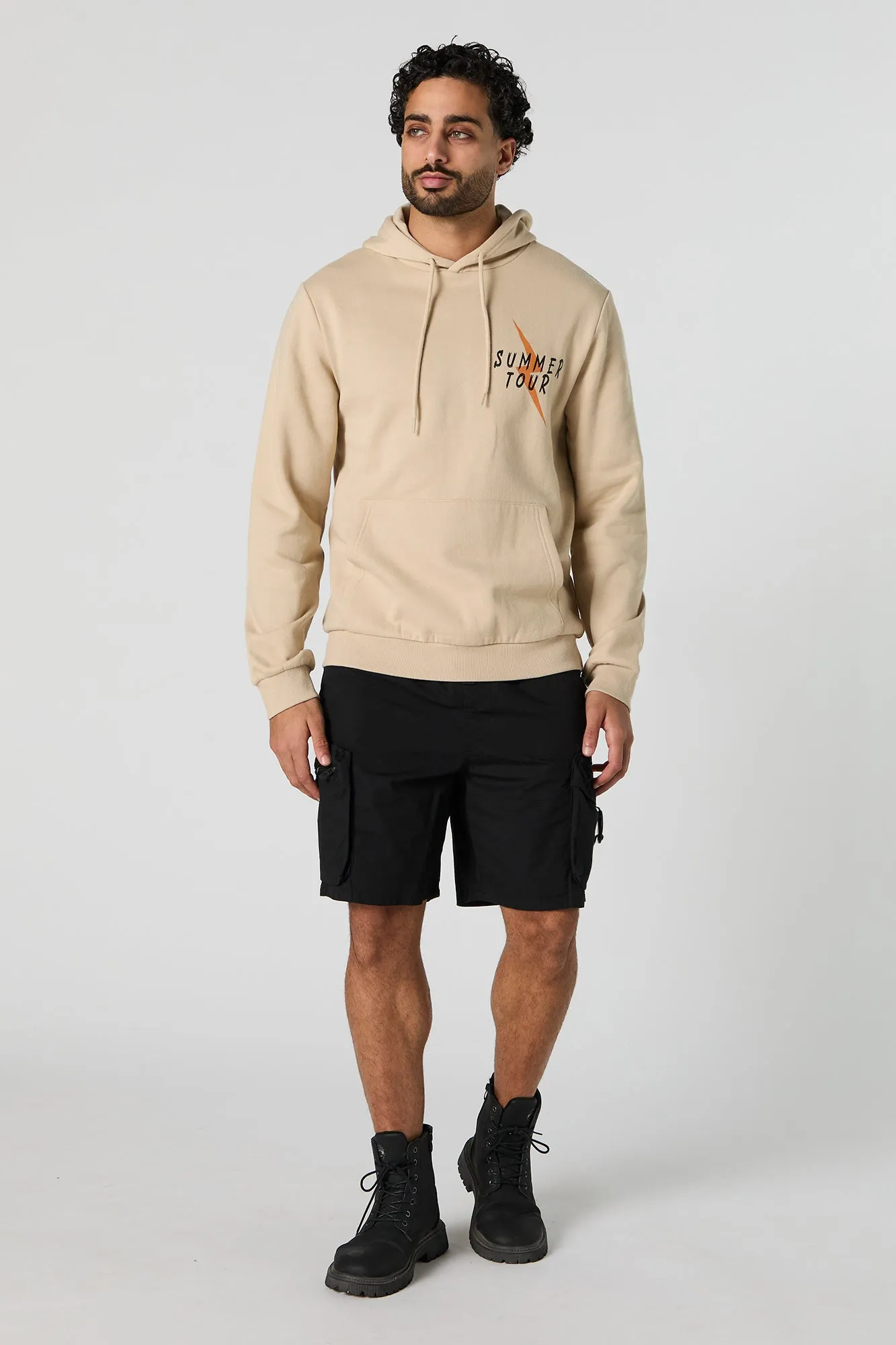 Summer Tour Graphic Fleece Hoodie sold by Urban Planet product image thumbnail 3
