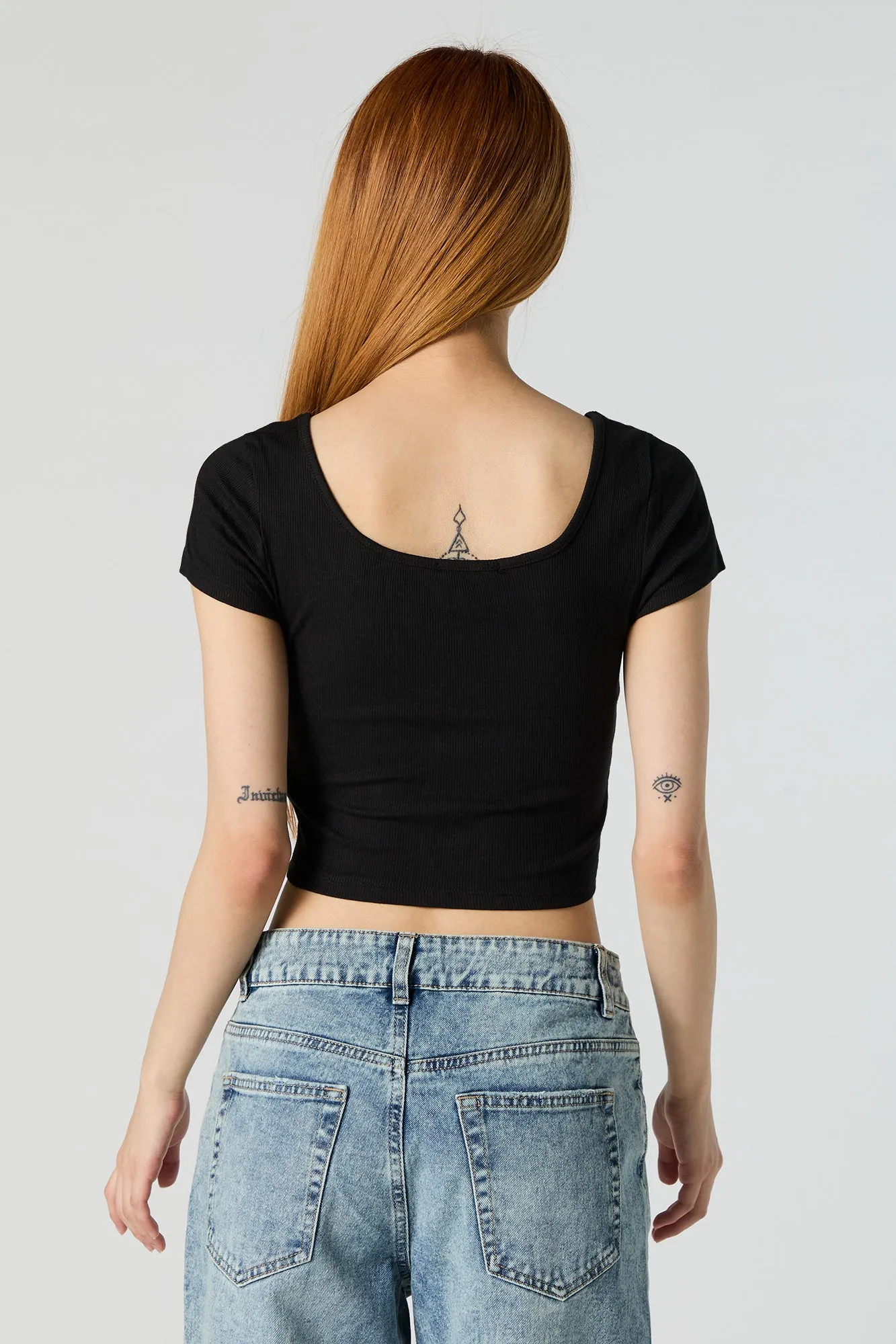 Haut court à manches courtes avec agrafes sold by Urban Planet product image thumbnail 5