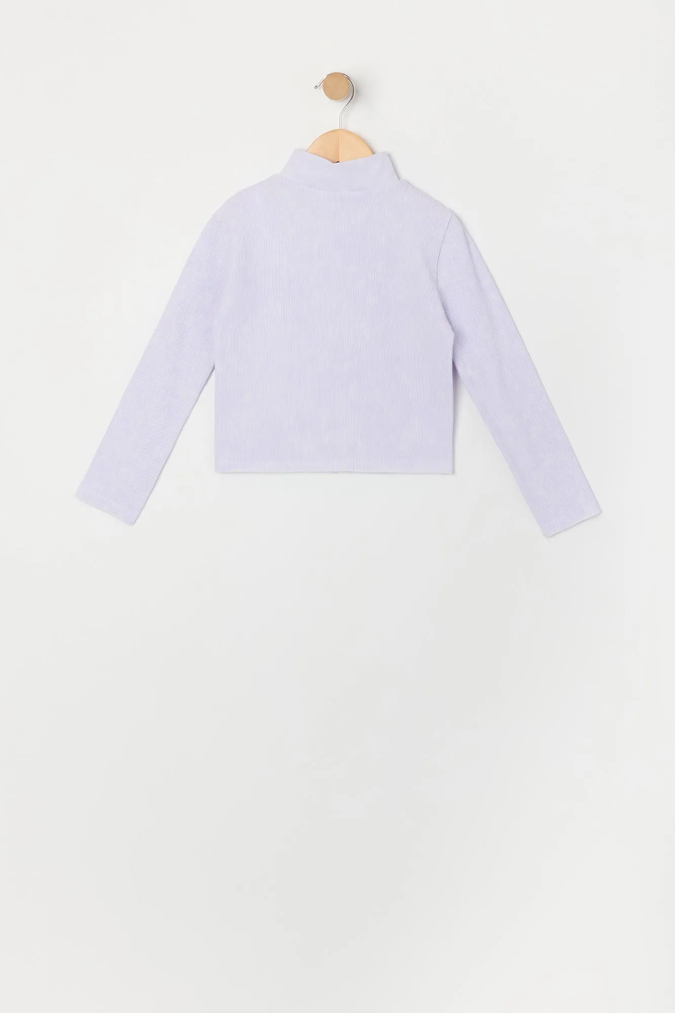 Haut Active côtelé délavé sans couture avec fermeture à glissière pour fille sold by Urban Planet product image thumbnail 2