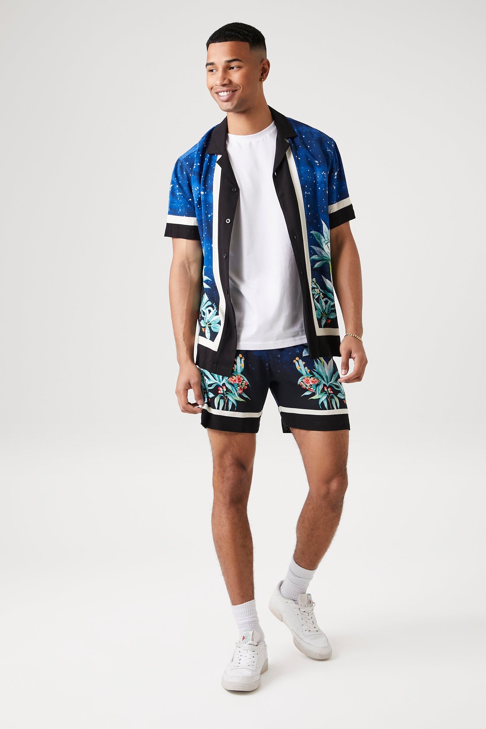 Short à imprimé Fleurs et ciel avec taille coulissante sold by Urban Planet product image thumbnail 5