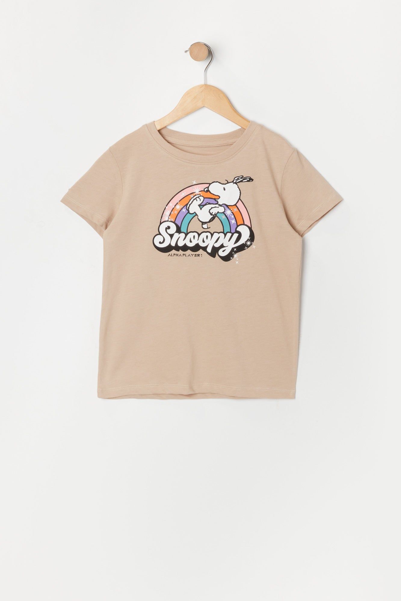 Girls Rainbow Snoopy Graphic T-Shirt sold by Urban Planet