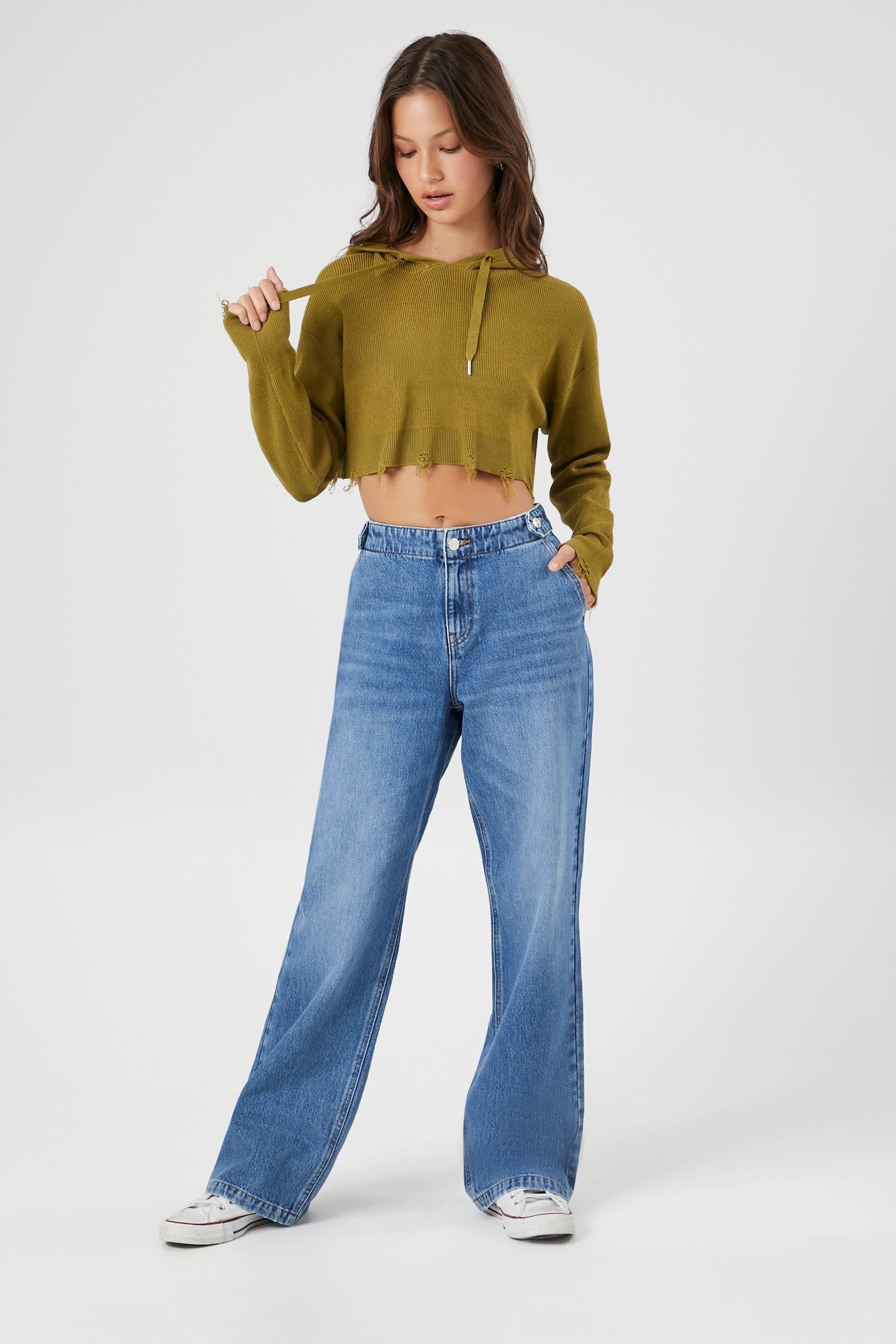 Haut court à capuchon d'aspect usé sold by Urban Planet product image thumbnail 9