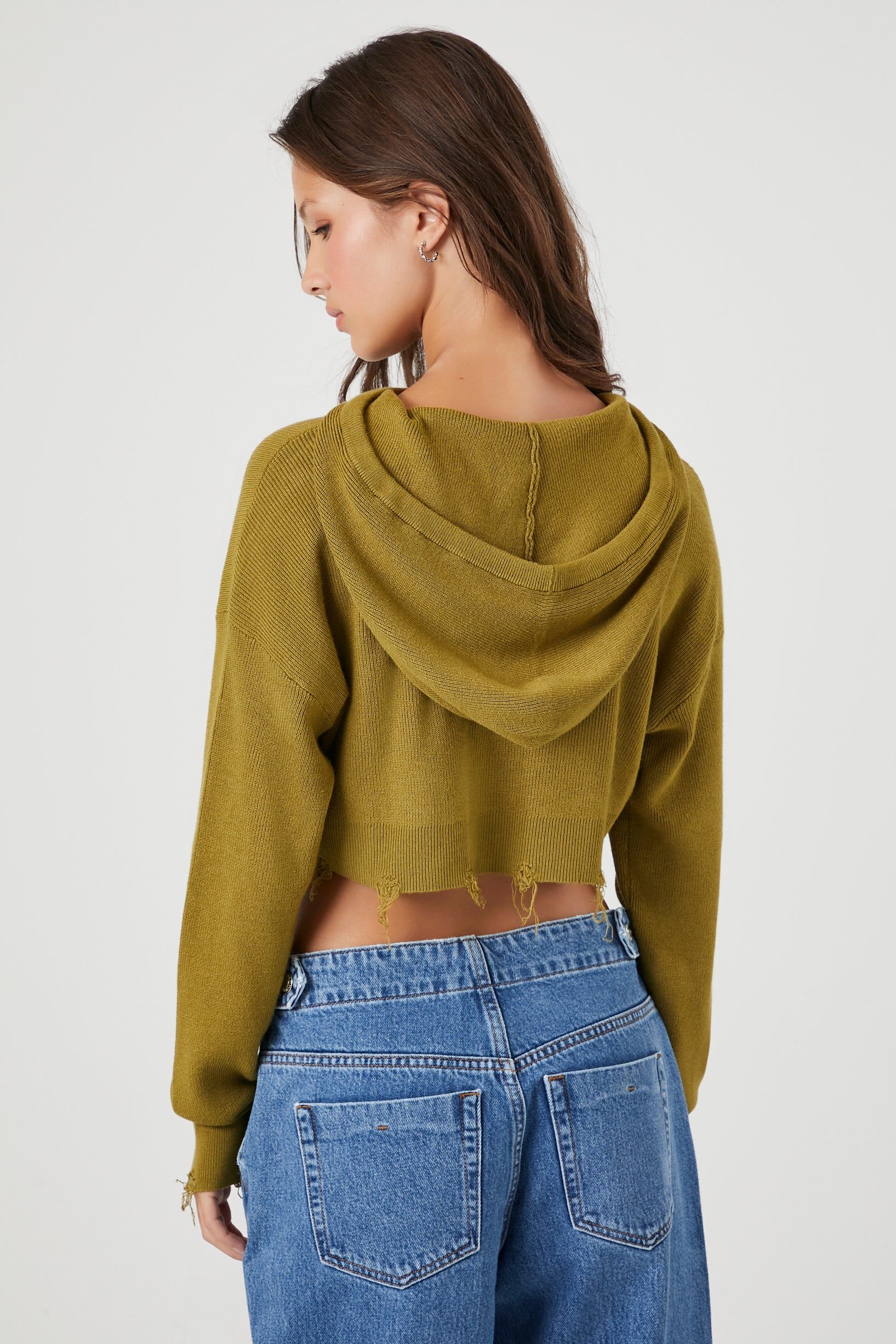 Haut court à capuchon d'aspect usé sold by Urban Planet product image thumbnail 7