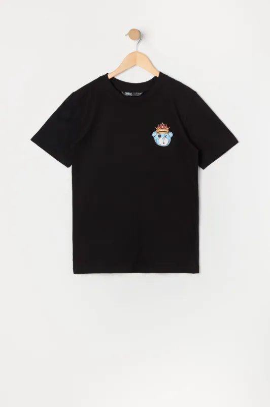 T-shirt à imprimé King Teddy pour garçon sold by Urban Planet