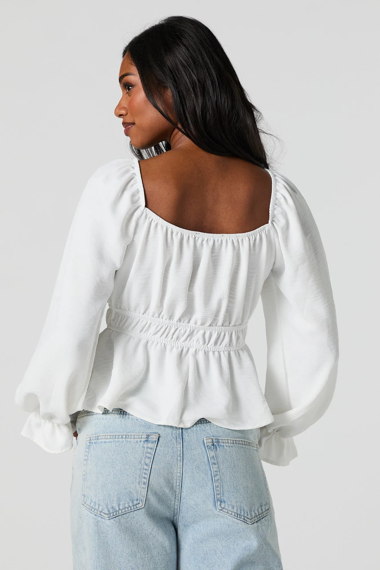 Haut à manches longues avec taille élastique sold by Urban Planet product image thumbnail 2