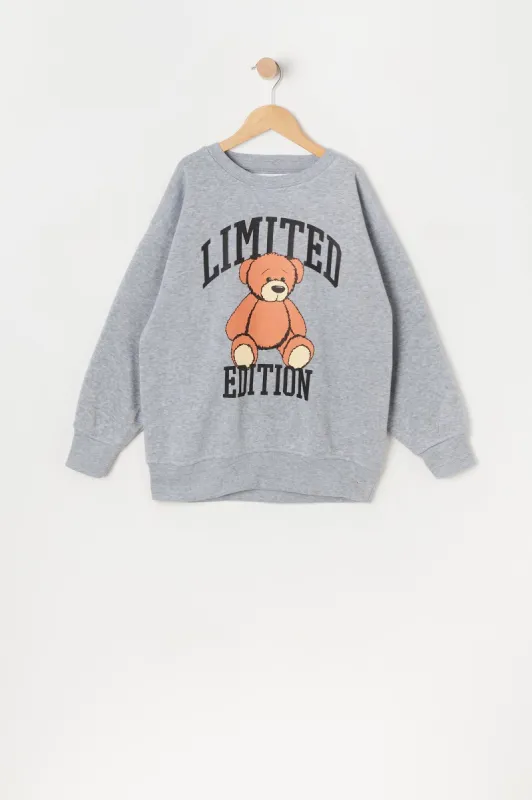 Girls Limited Edition Graphic Oversized Fleece Sweatshirt sold by Urban Planet