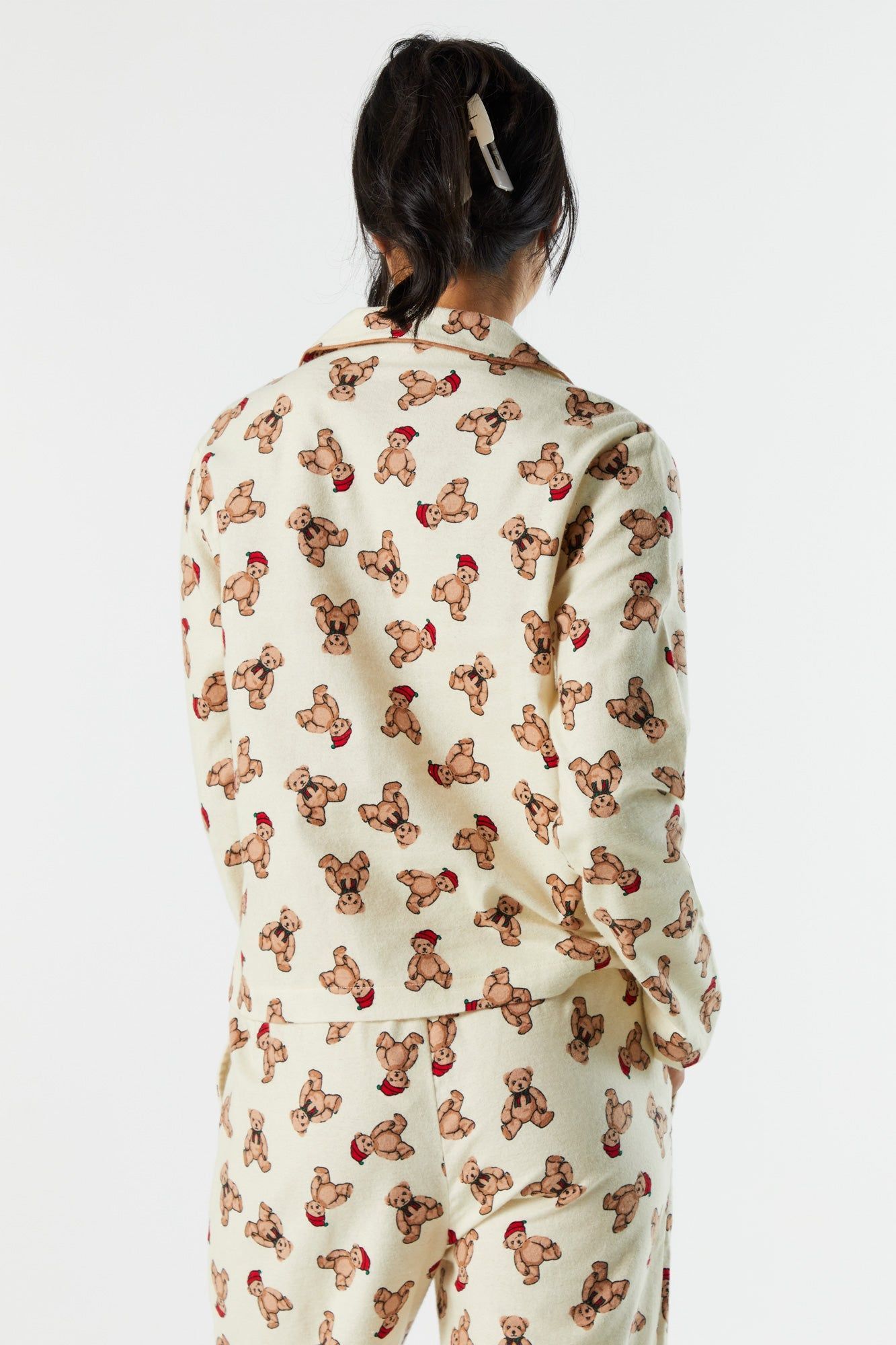 Haut de pyjama à manches longues en flanelle sold by Urban Planet product image thumbnail 2