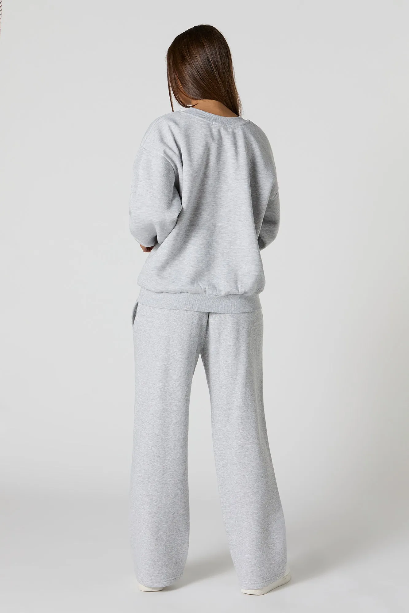 Soft Fleece Wide Leg Sweatpant sold by Urban Planet product image thumbnail 3