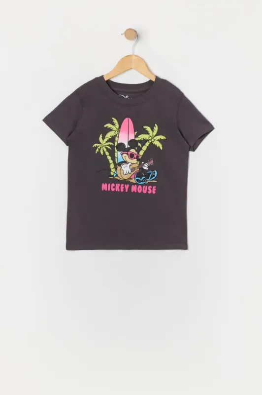 Girls Mickey Surf Life Graphic T-Shirt sold by Urban Planet