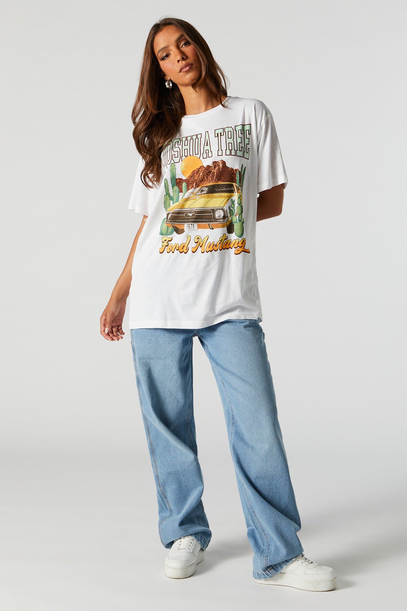 Ford Mustang Graphic Boyfriend T-Shirt sold by Urban Planet product image thumbnail 3