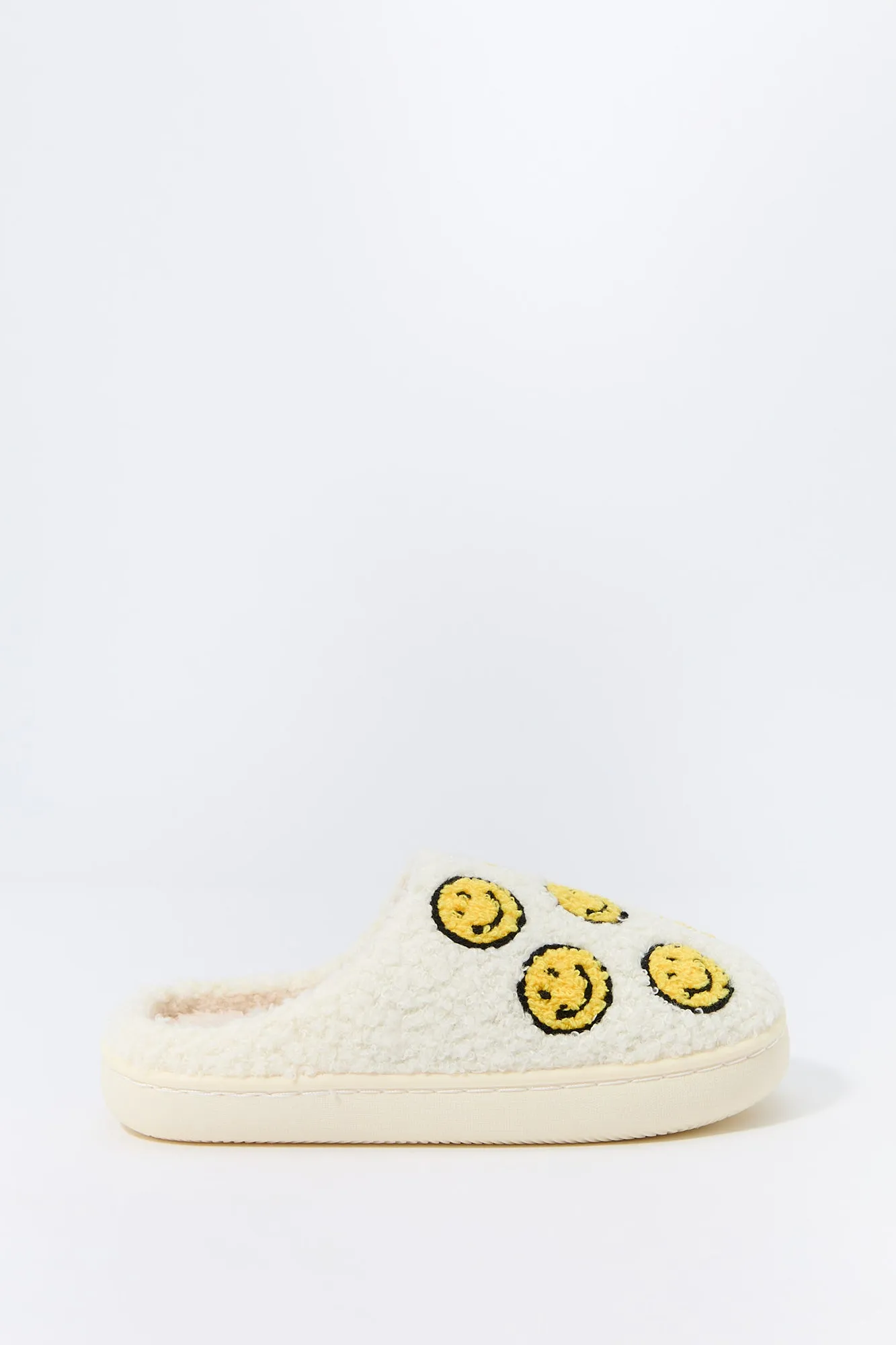 Girls Smiley Faces Faux-Fur Slipper sold by Urban Planet product image thumbnail 5