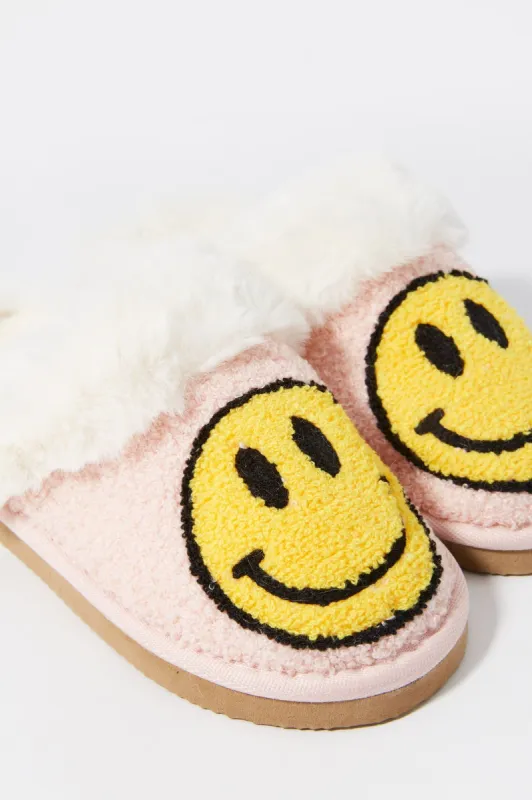 Pantoufles en Sherpa avec motif Smiley sold by Urban Planet