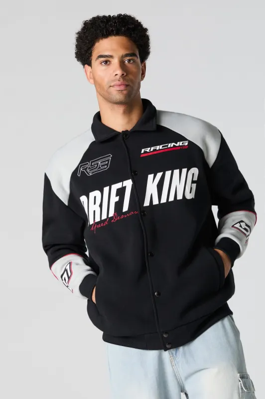 Blouson en molleton à imprimé Racing Drift King sold by Urban Planet