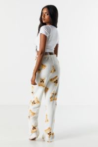 Teddy Bear Print Plush Pajama Pant sold by Urban Planet