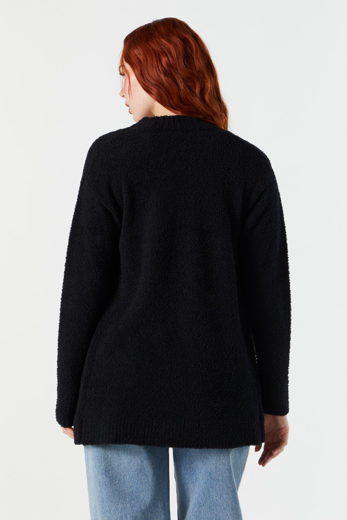 Plush Open Front Cardigan sold by Urban Planet product image thumbnail 3