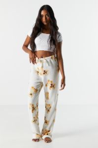 Teddy Bear Print Plush Pajama Pant sold by Urban Planet