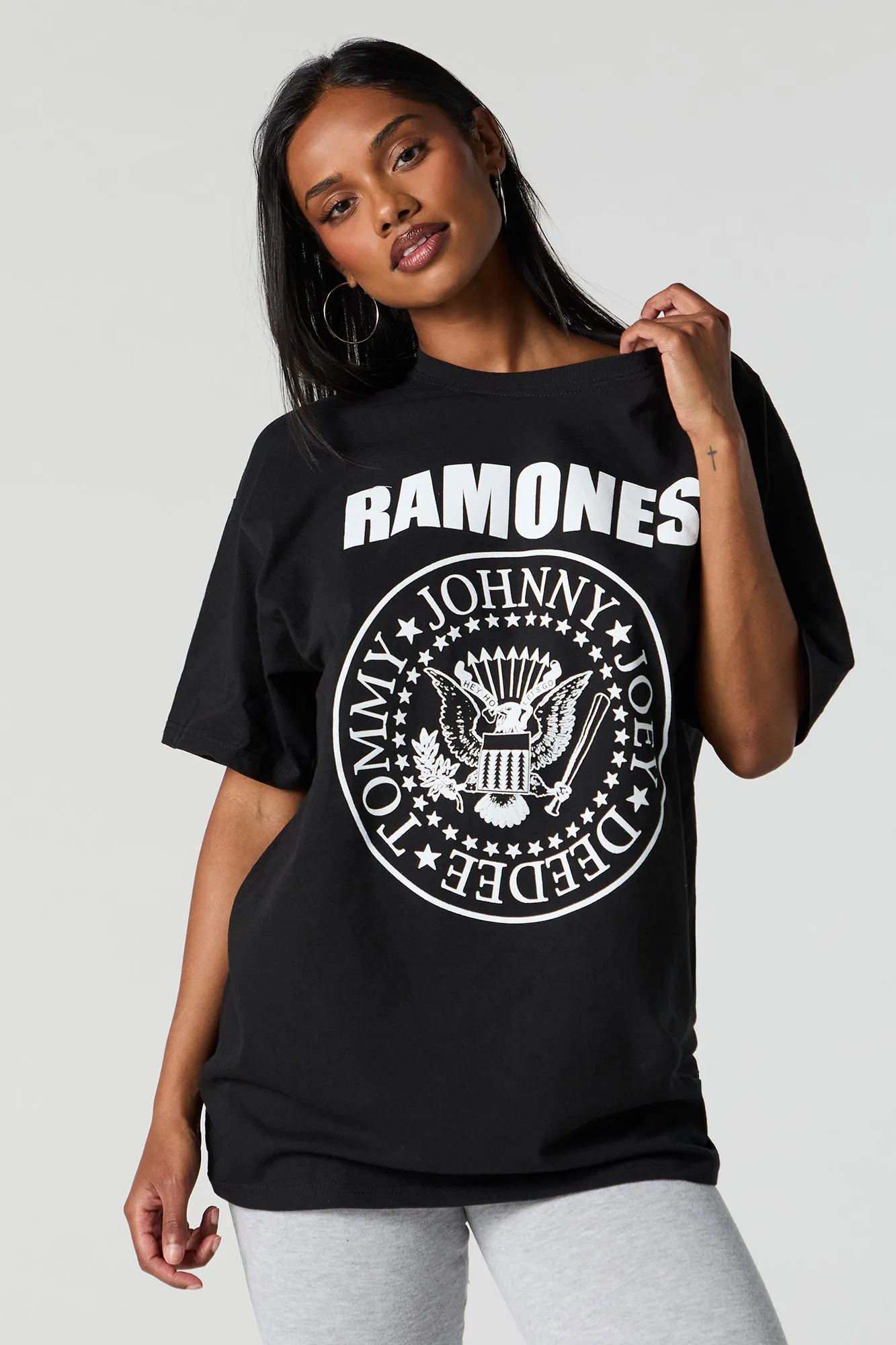 Ramones Graphic Boyfriend T-Shirt sold by Urban Planet product image thumbnail 2