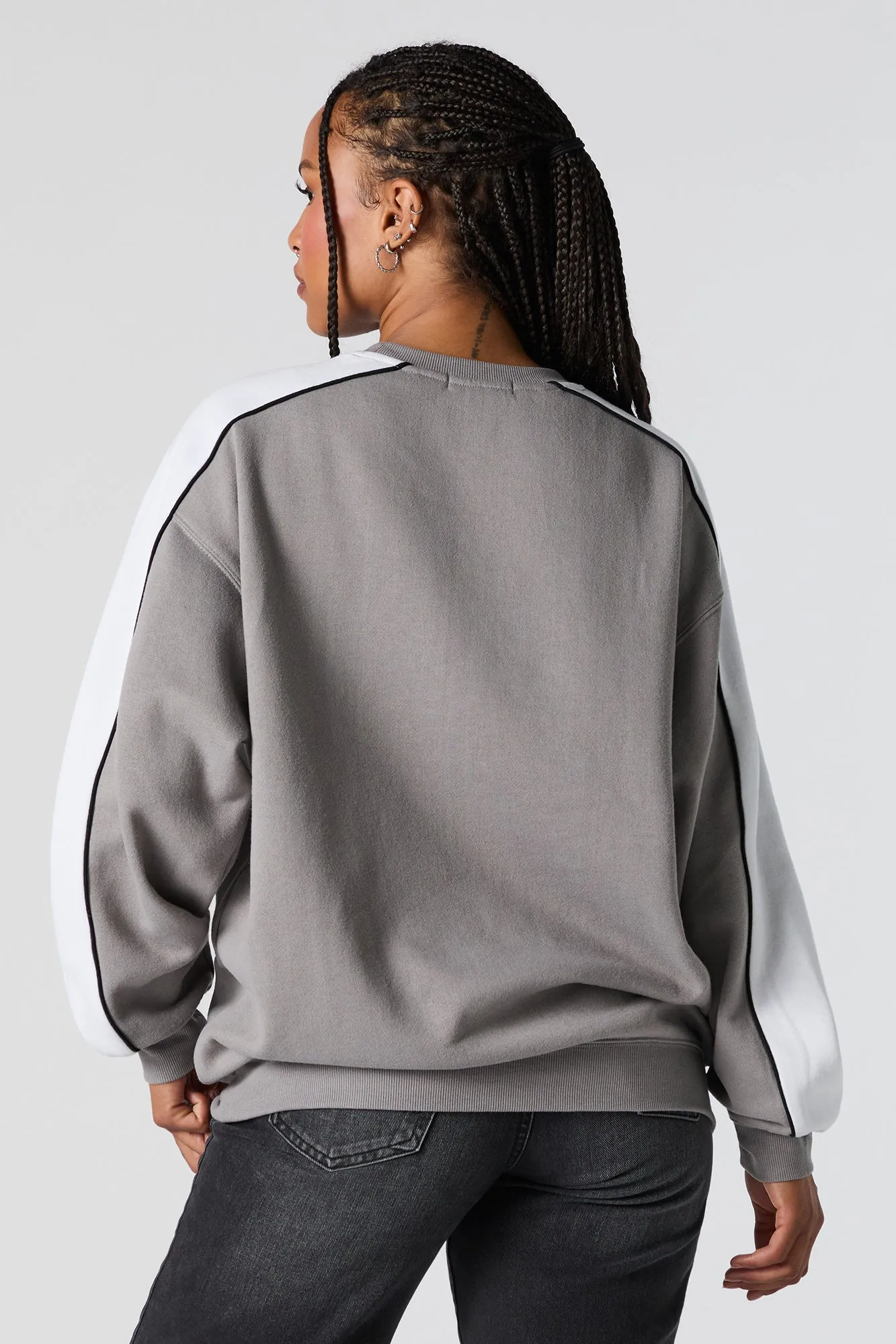 Chandail avec blocs de couleurs et imprimé sportif sold by Urban Planet product image thumbnail 5