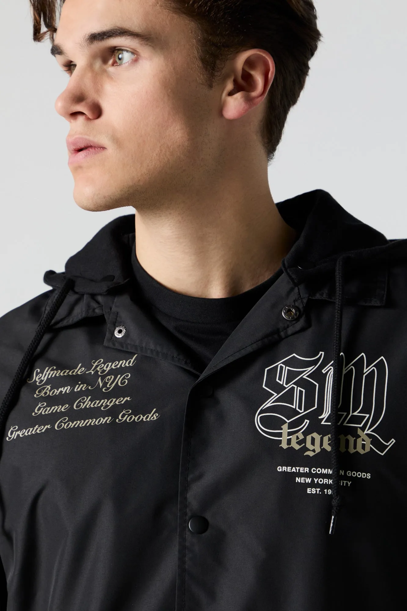 Blouson d'entraîneur à imprimé Self Made sold by Urban Planet product image thumbnail 4