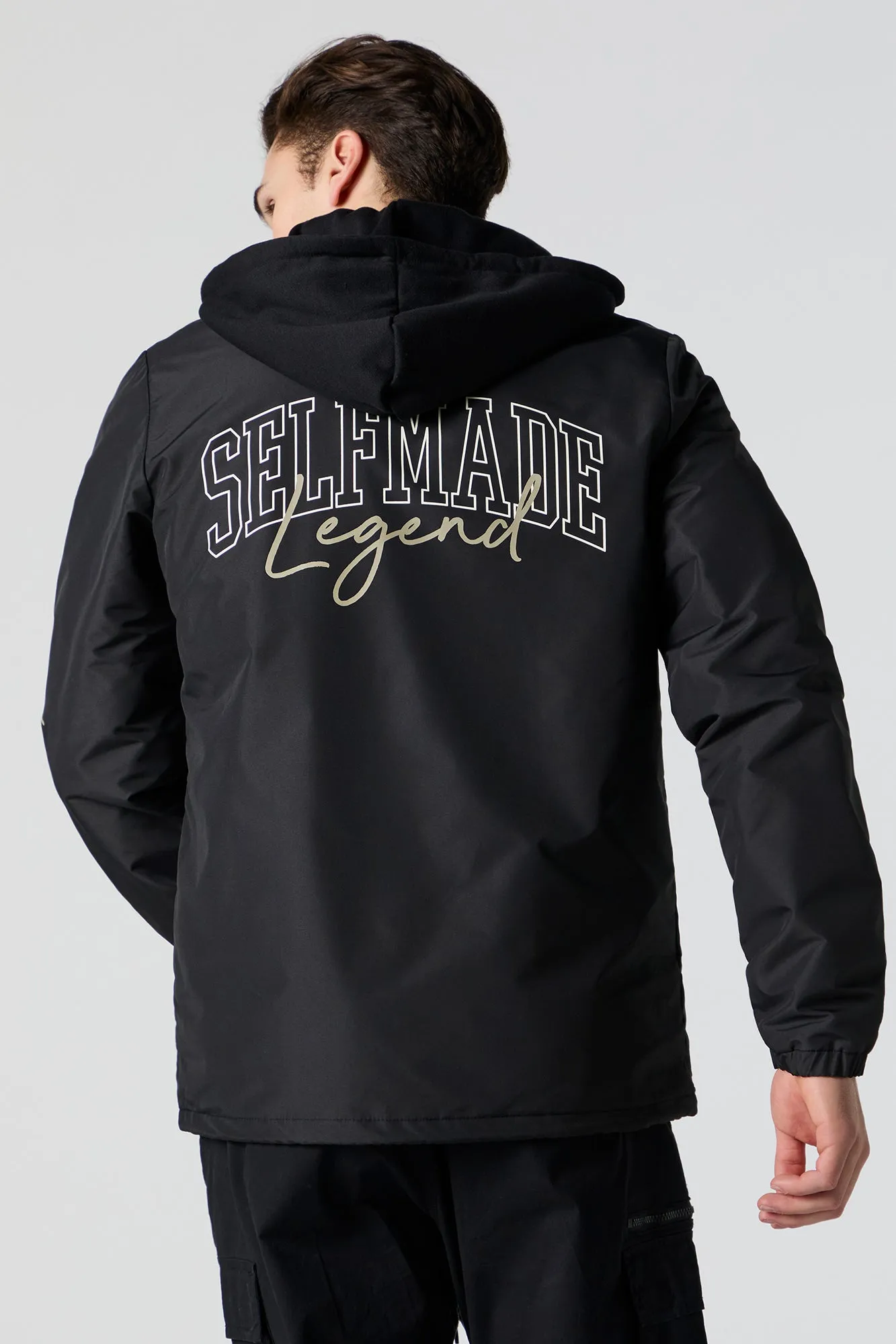 Blouson d'entraîneur à imprimé Self Made sold by Urban Planet product image thumbnail 2