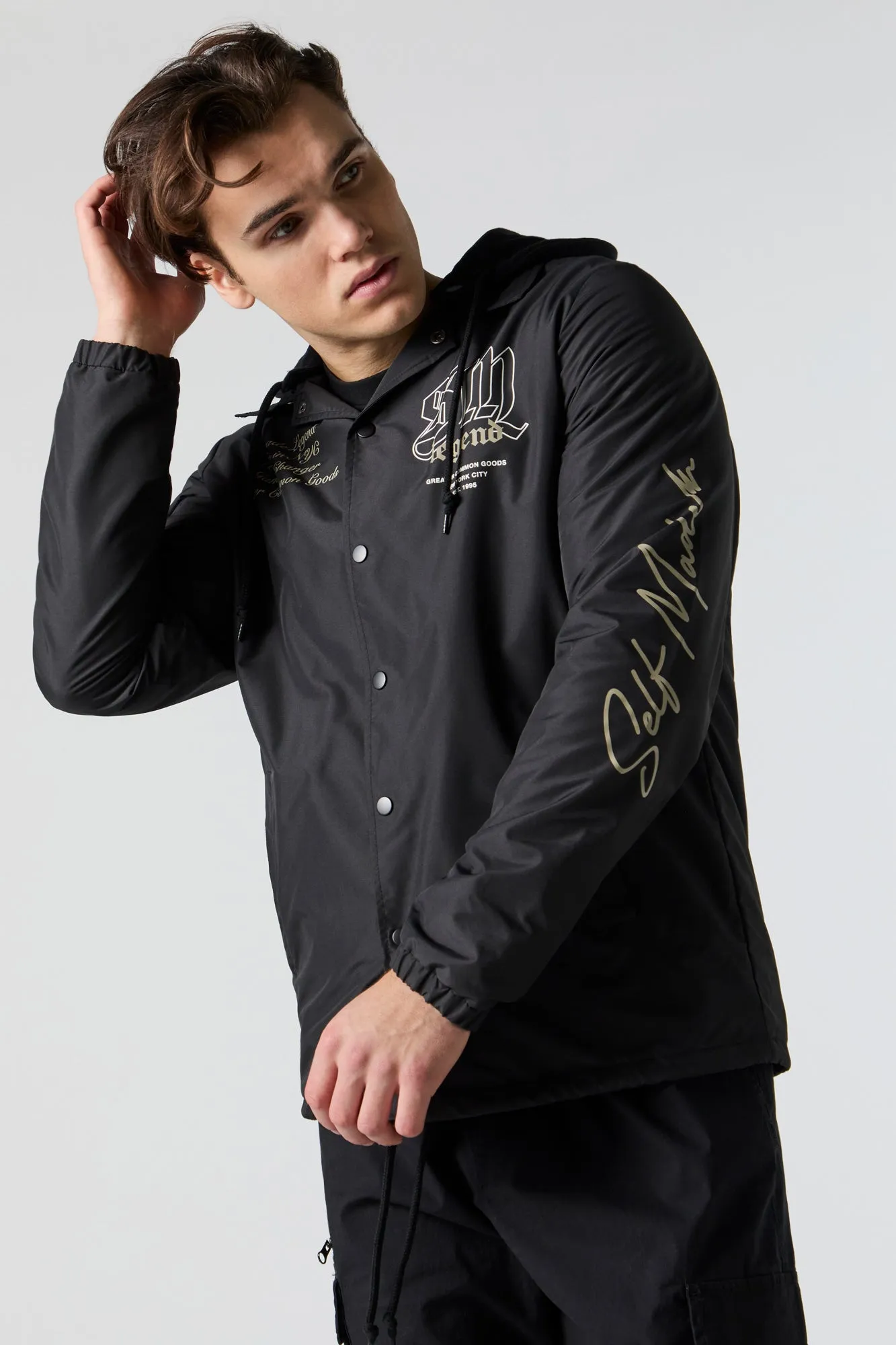 Blouson d'entraîneur à imprimé Self Made sold by Urban Planet