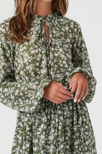 Chiffon Floral Print Self Tie Maxi Dress sold by Urban Planet