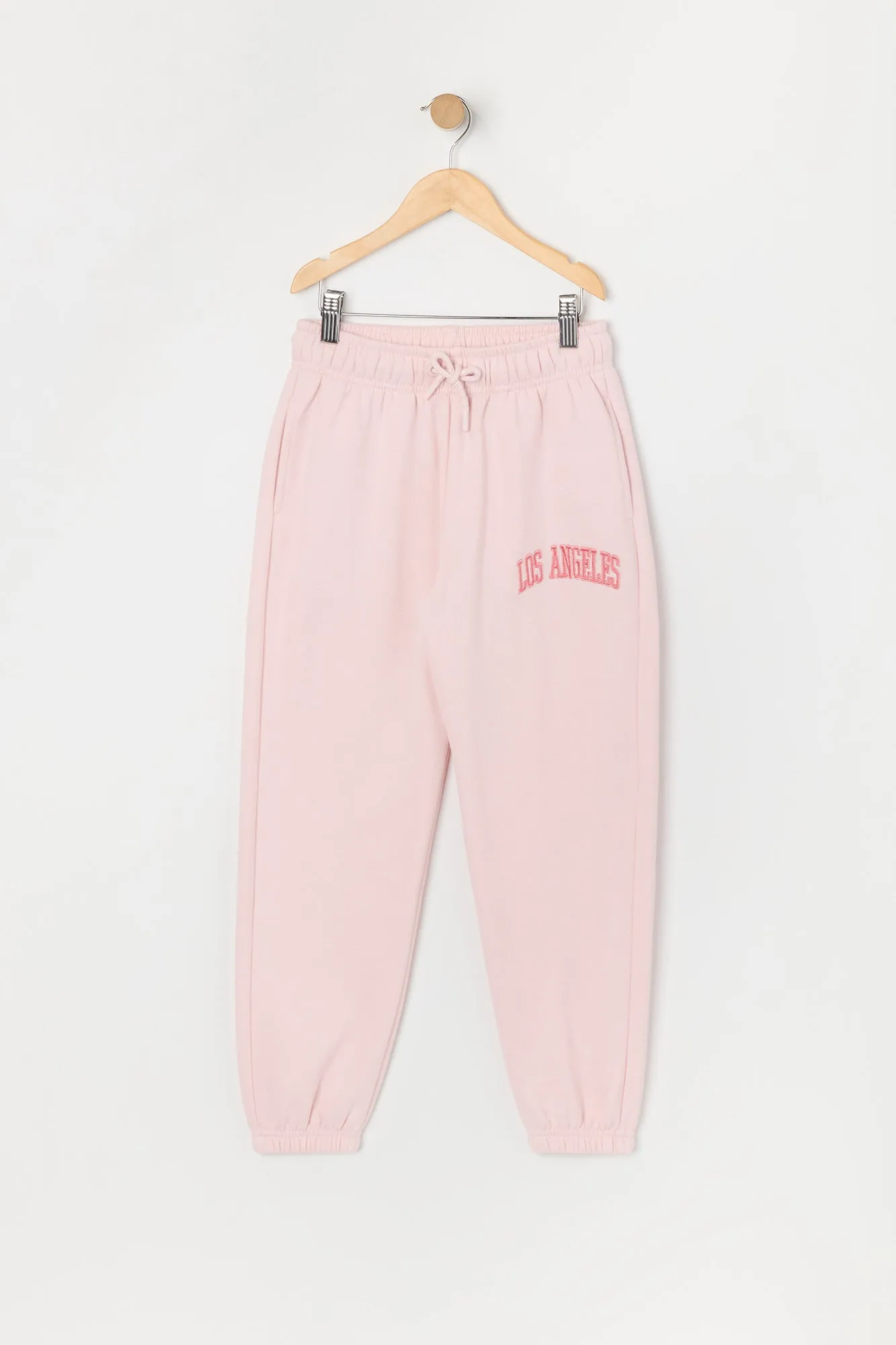 Girls LA Embroidered Fleece Jogger sold by Urban Planet