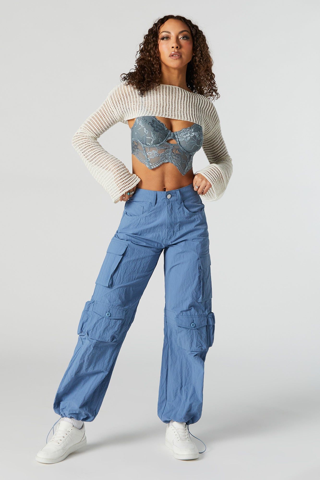 Multi Pocket Parachute Cargo Pant sold by Urban Planet