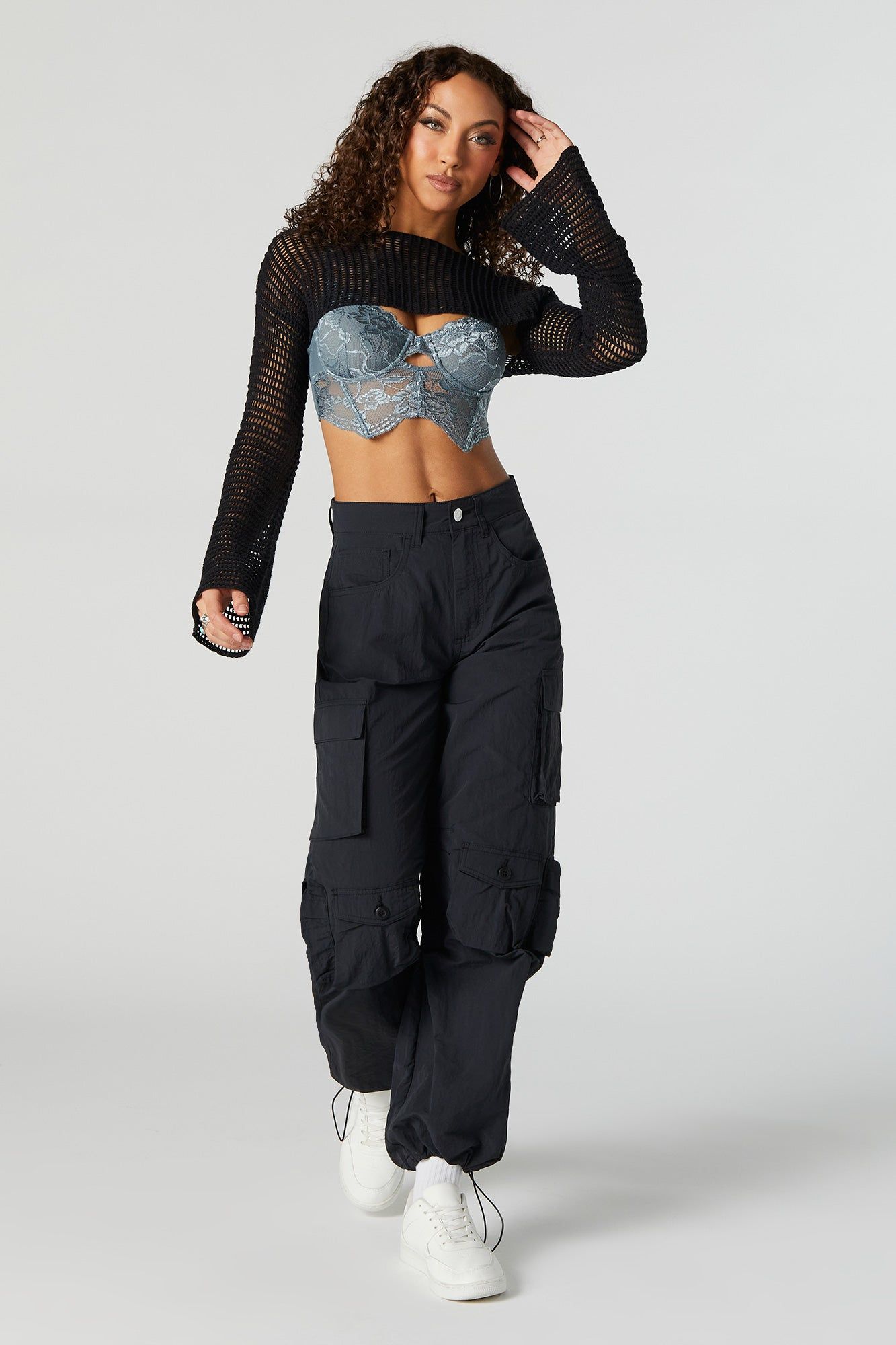 Multi Pocket Parachute Cargo Pant sold by Urban Planet product image thumbnail 4