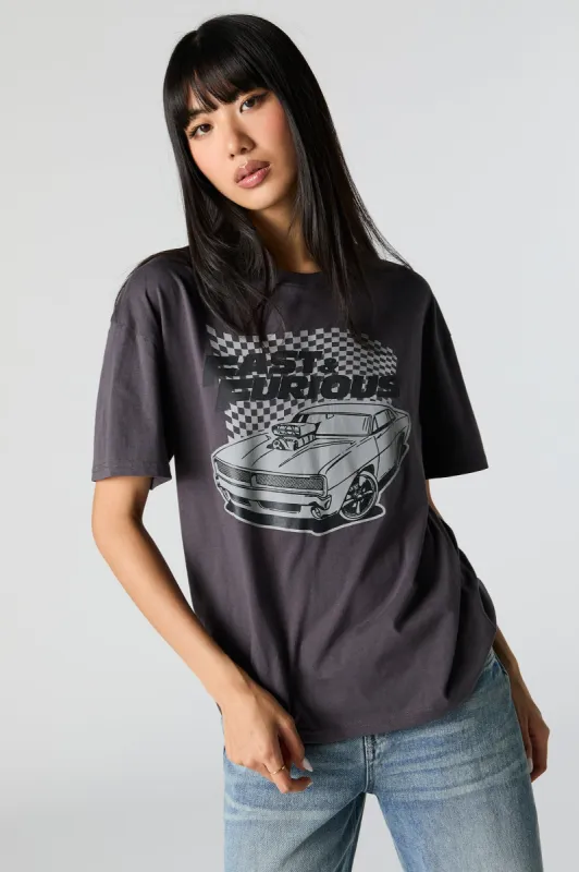 Fast and Furious Graphic Boyfriend T-Shirt sold by Urban Planet