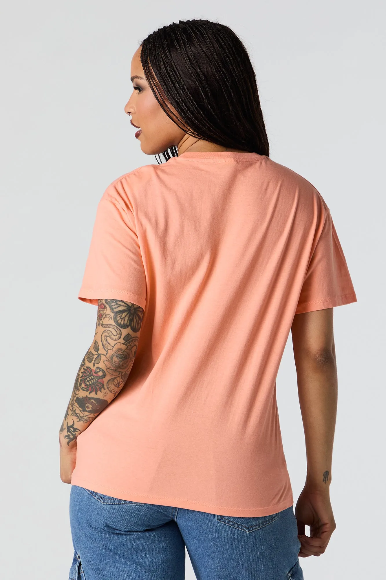 Lost In Paradise Graphic Boyfriend T-Shirt sold by Urban Planet product image thumbnail 4