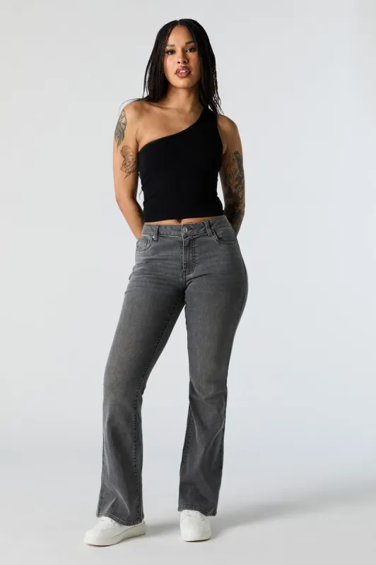 Austin Grey Wash Low Rise Flare Jean sold by Urban Planet