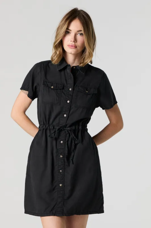 Robe t-shirt boutonnée avec attache sold by Urban Planet