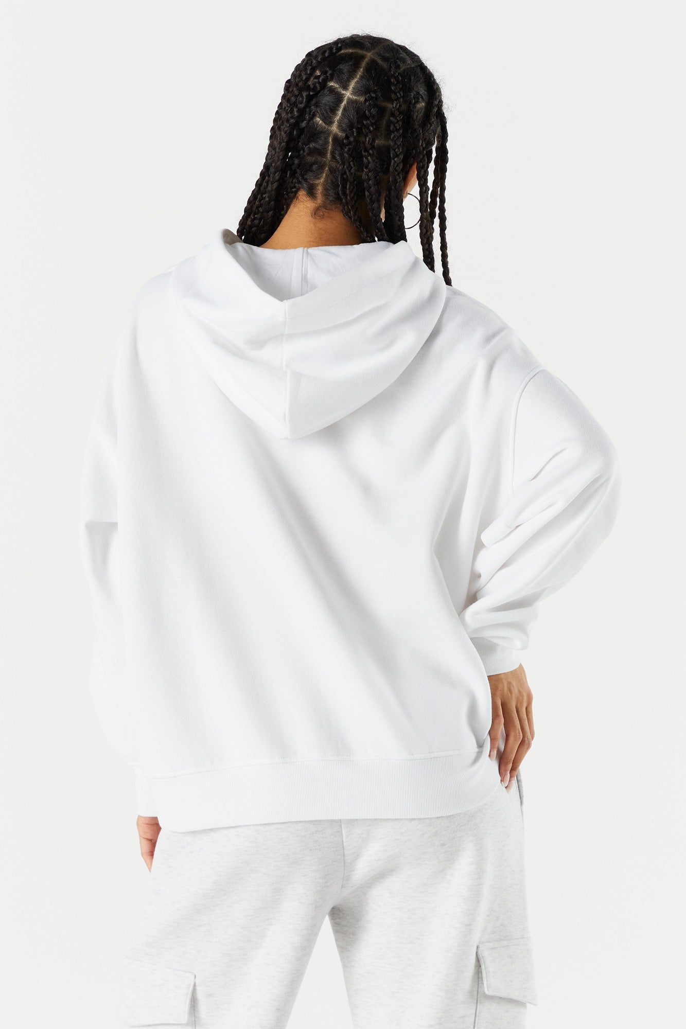 Haut surdimensionné à capuchon en molleton uni sold by Urban Planet product image thumbnail 8