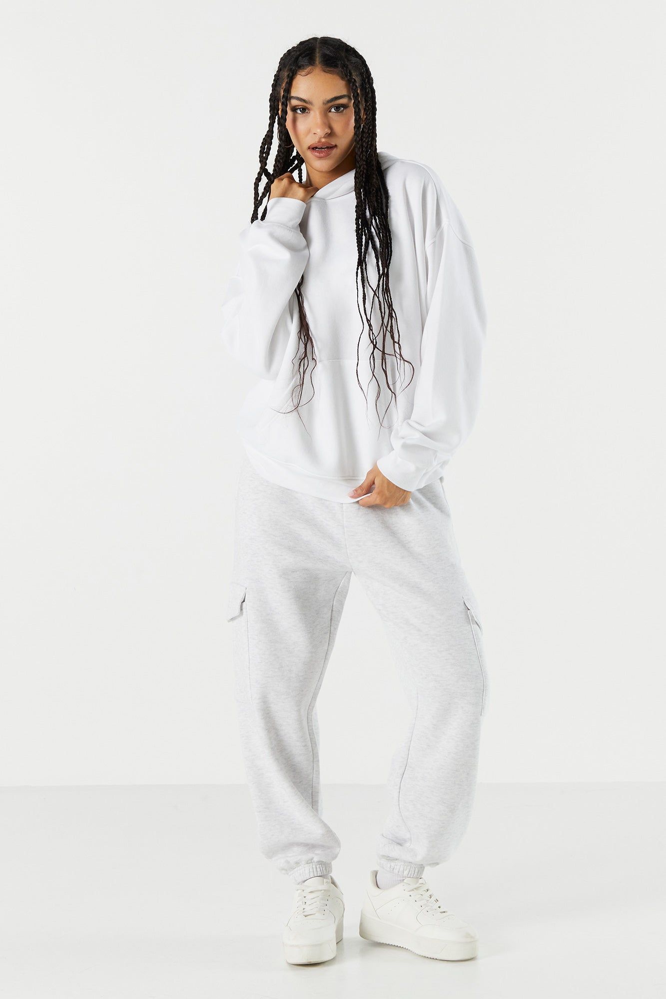 Haut surdimensionné à capuchon en molleton uni sold by Urban Planet product image thumbnail 9