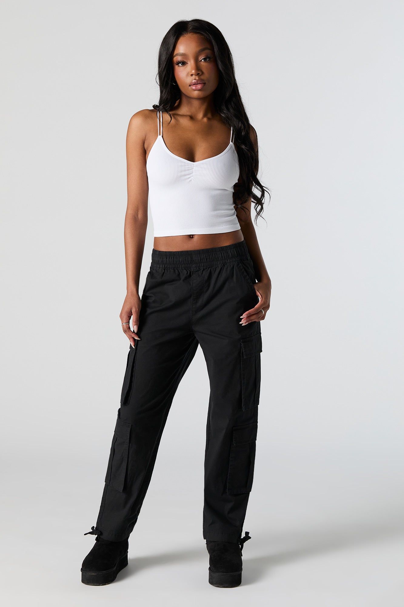 Elastic Waist Cargo Pant sold by Urban Planet