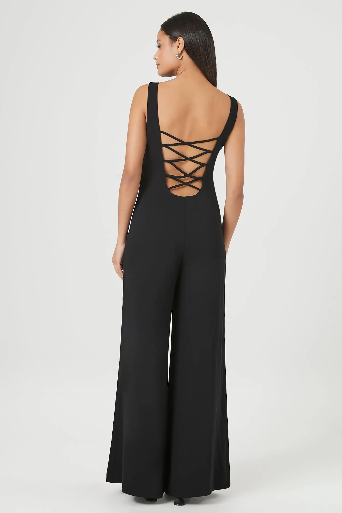 Crisscross Back High Neck Jumpsuit sold by Urban Planet product image thumbnail 3