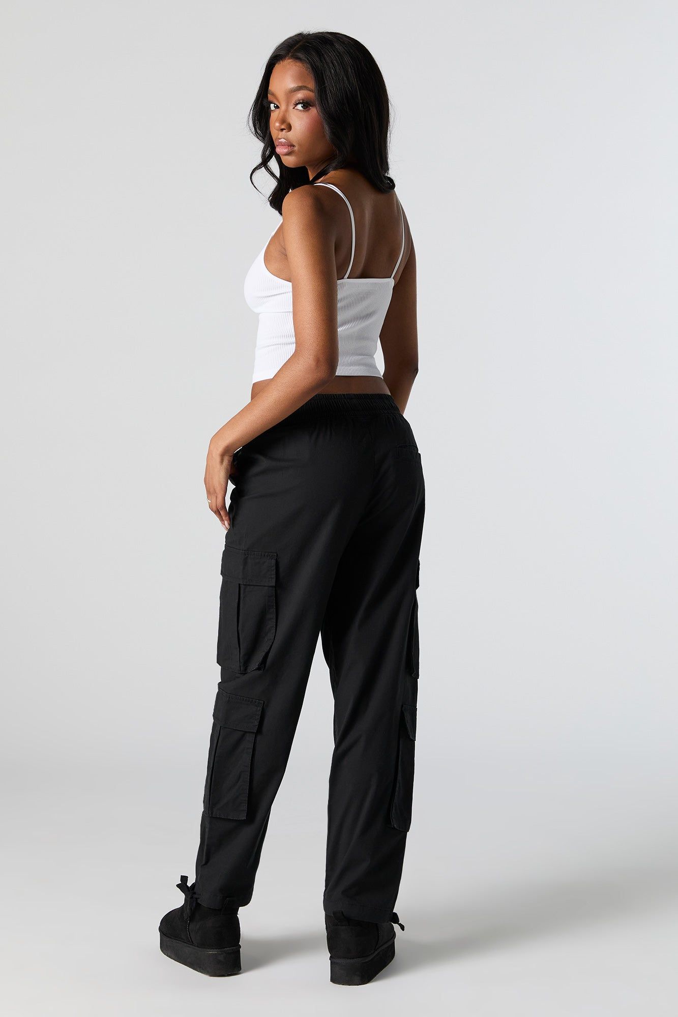 Elastic Waist Cargo Pant sold by Urban Planet product image thumbnail 3