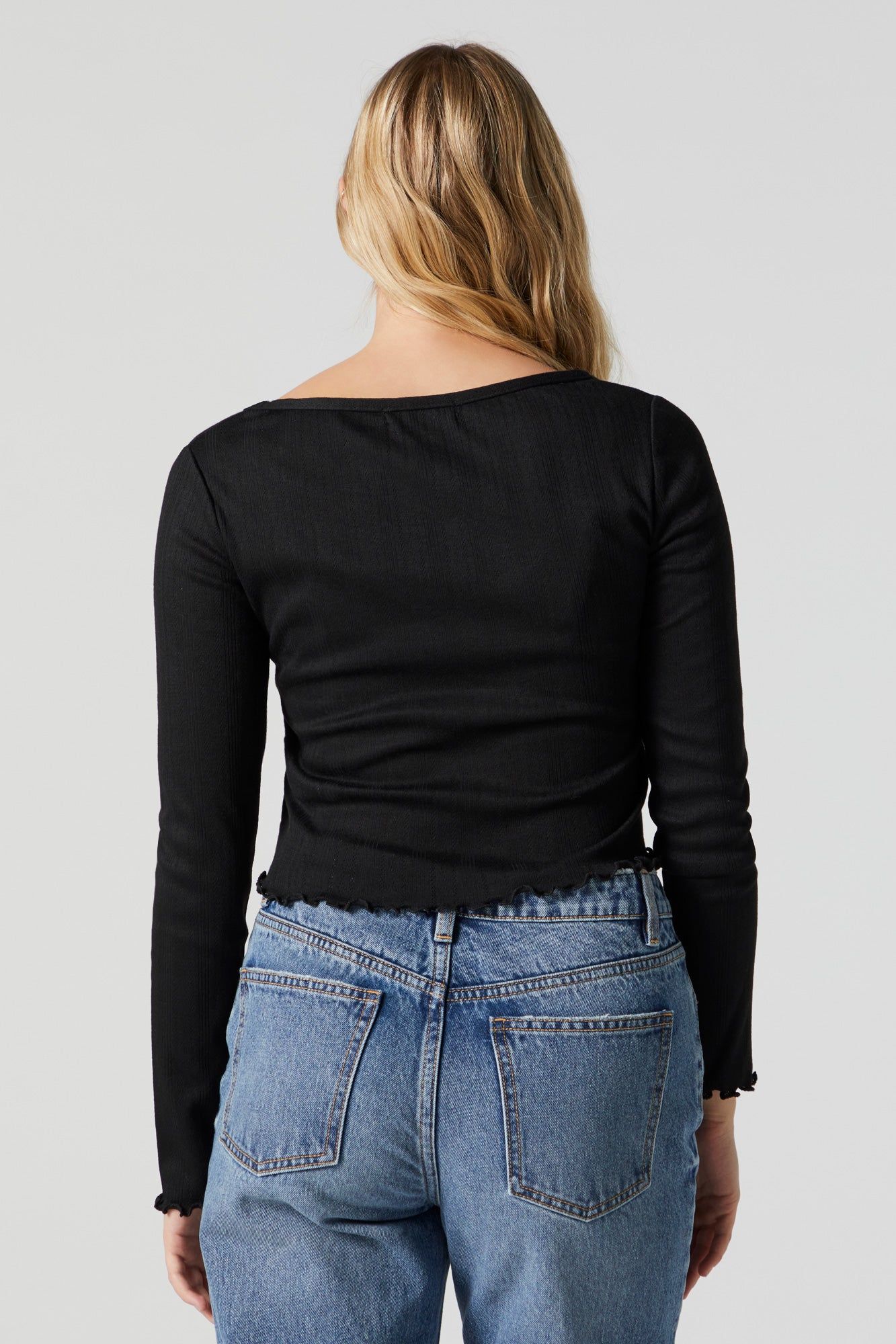 Scoop Neck Long Sleeve Top sold by Urban Planet product image thumbnail 5