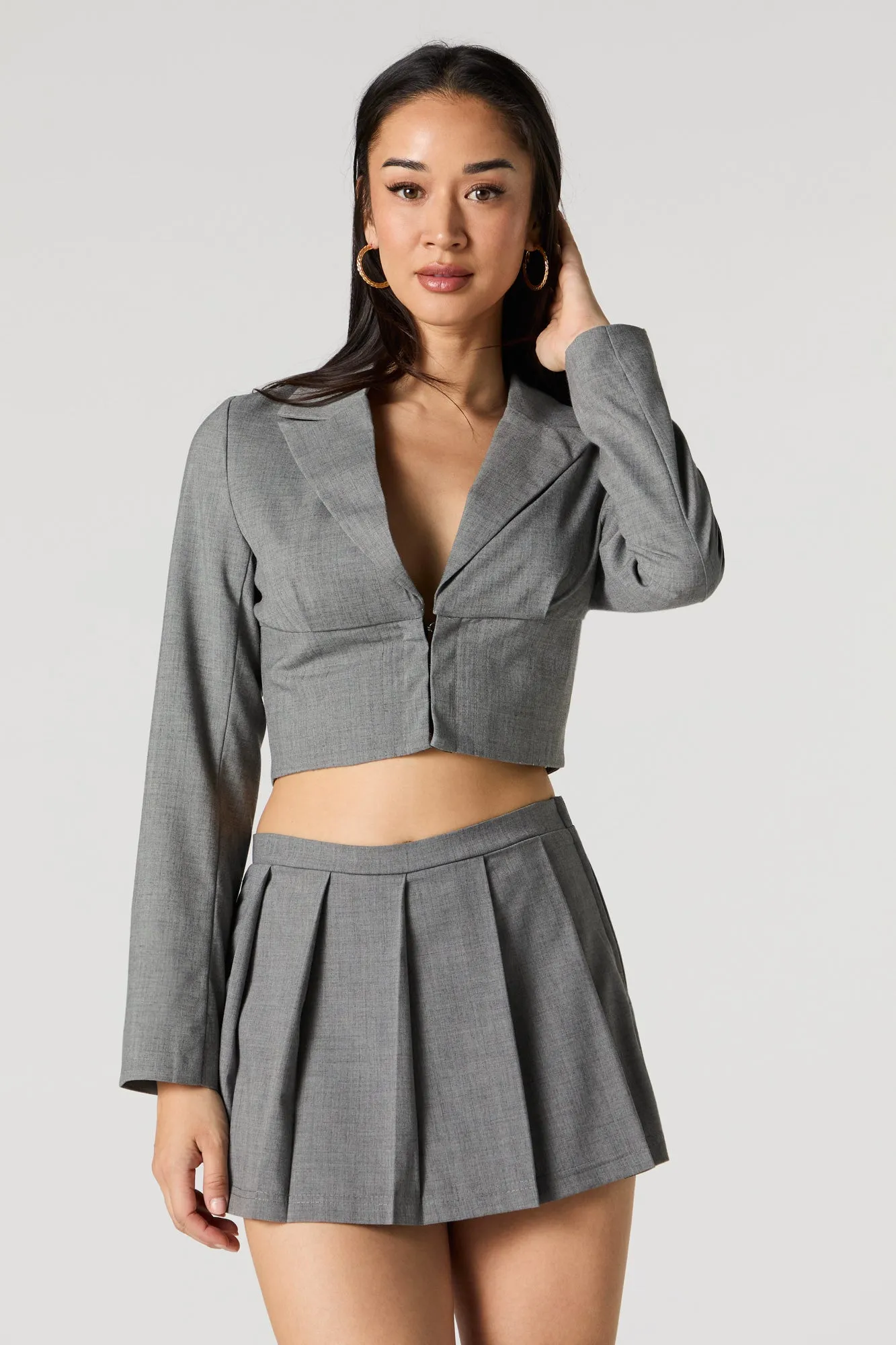 Blazer court avec agrafes sold by Urban Planet product image thumbnail 4