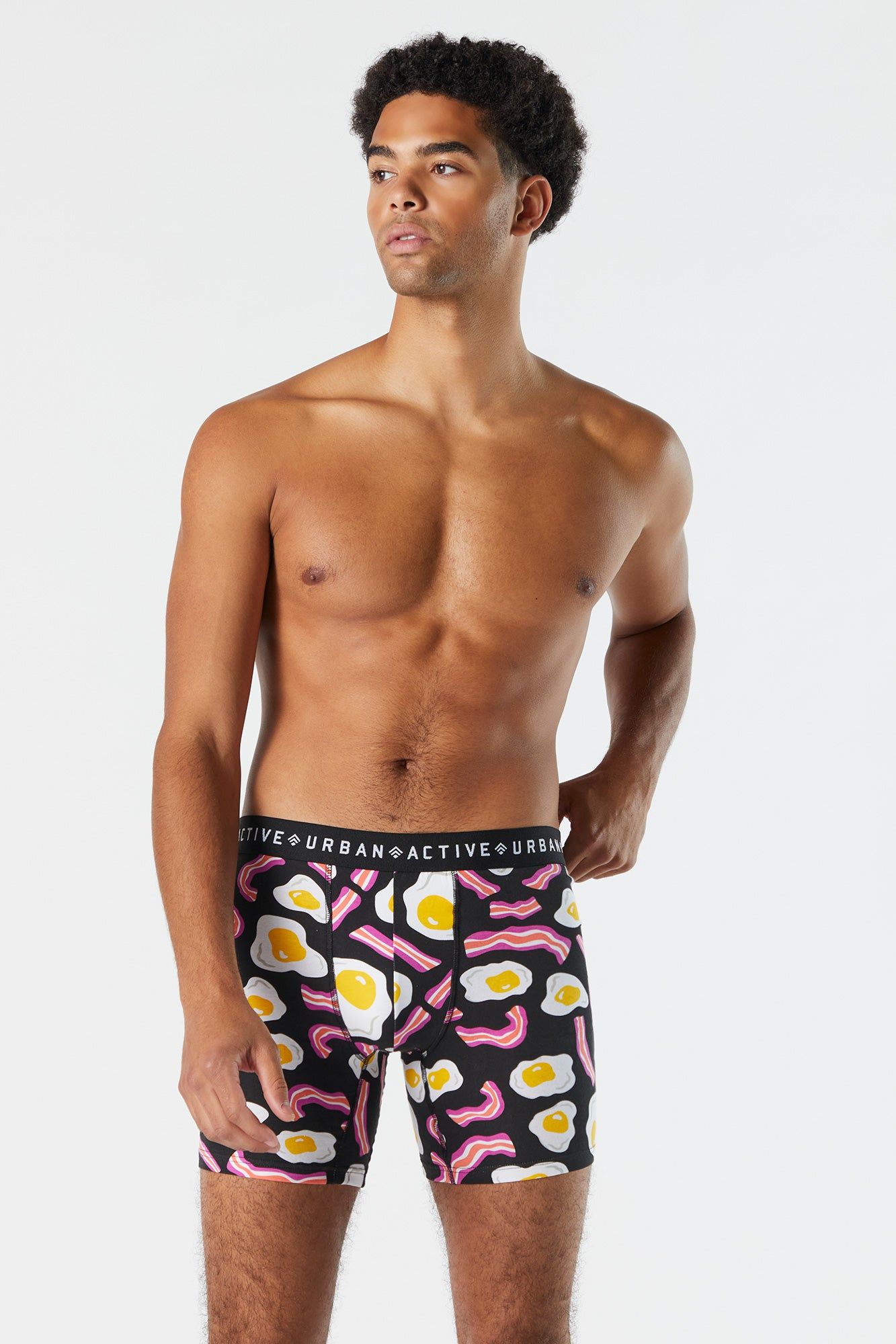 Bacon and Egg Print Boxer Brief (2 Pack) sold by Urban Planet product image thumbnail 5