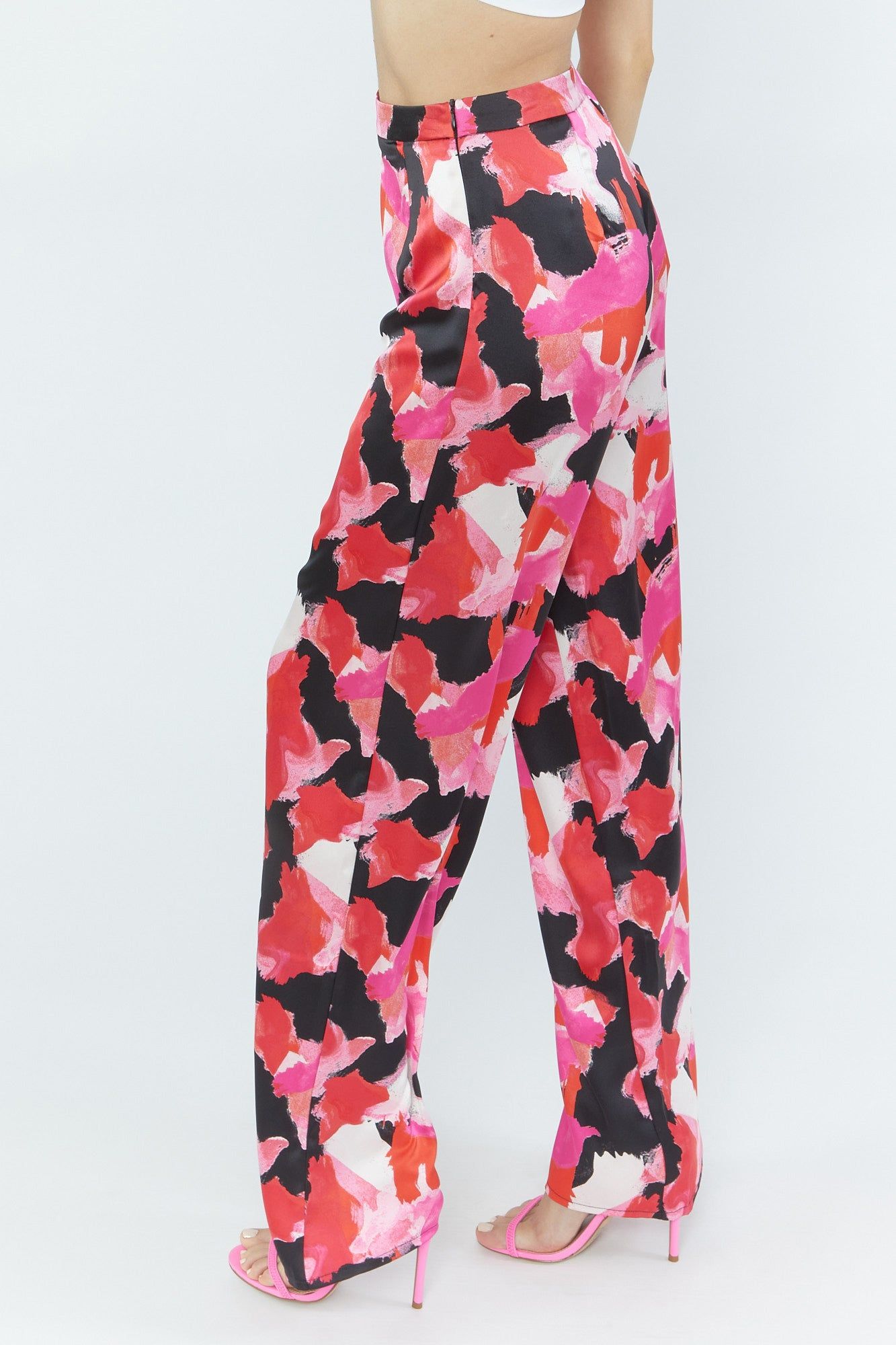 Pantalon à jambe large en soie sold by Urban Planet product image thumbnail 3