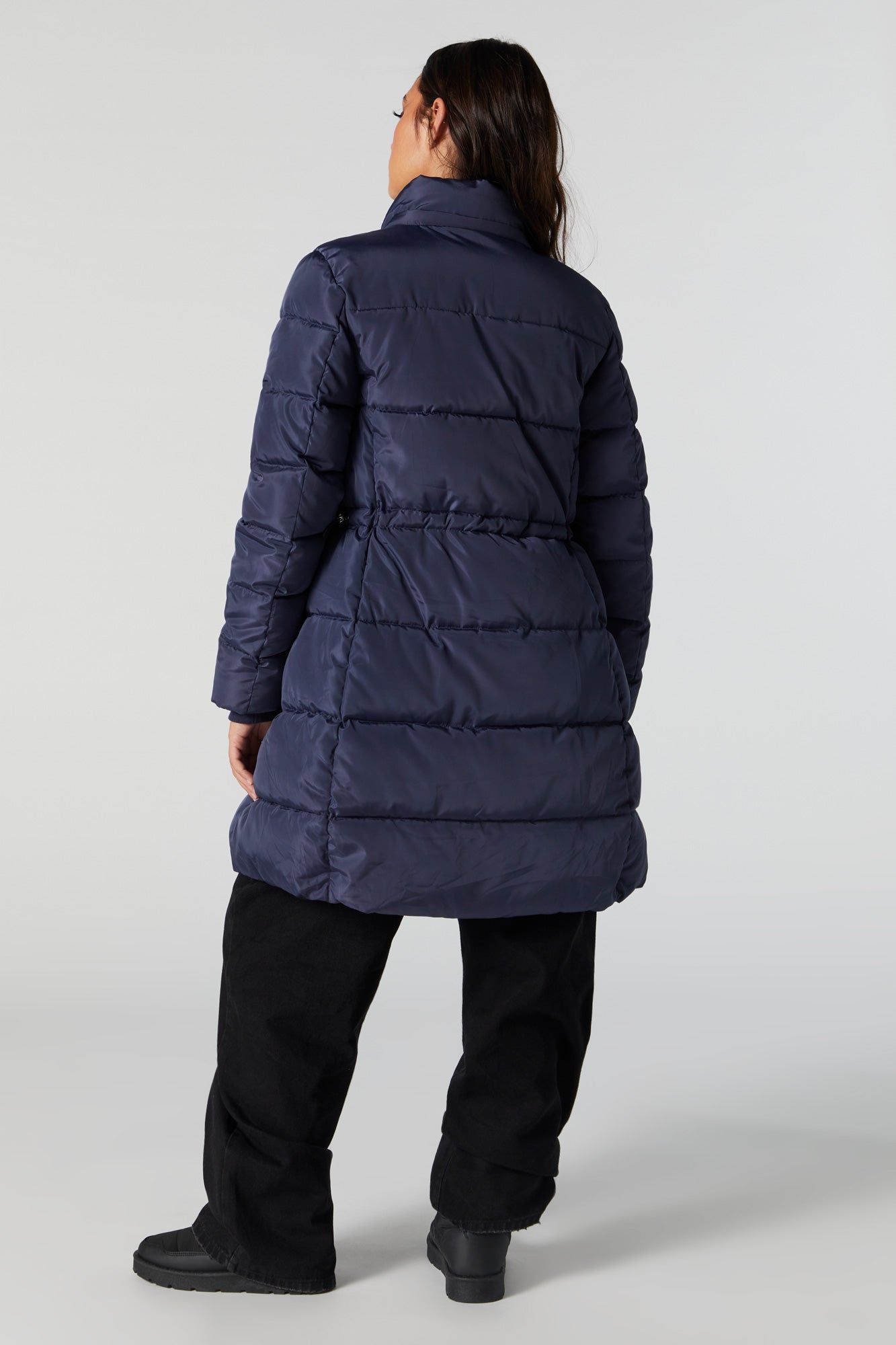Longline Hooded Puffer Jacket sold by Urban Planet product image thumbnail 14