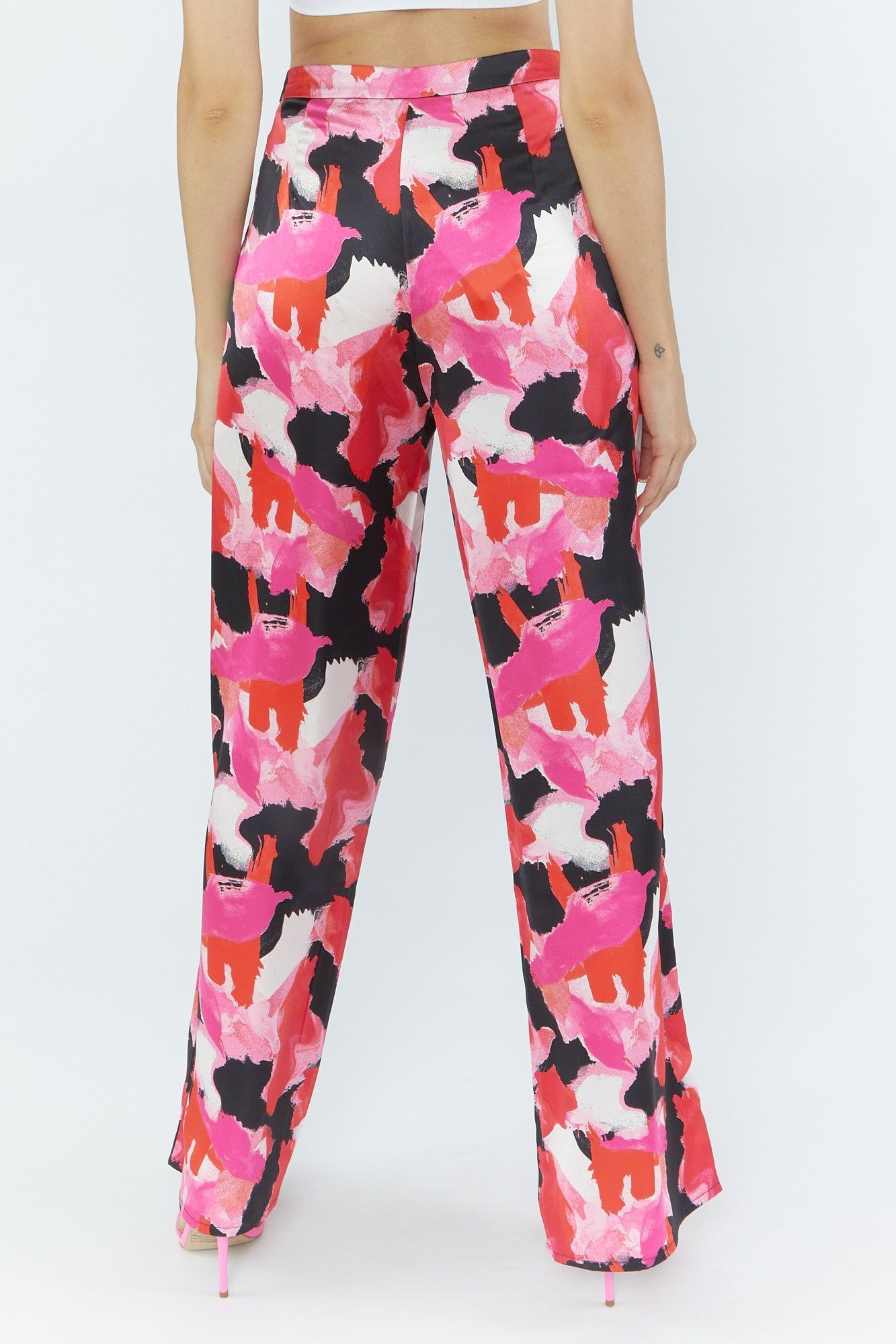 Pantalon à jambe large en soie sold by Urban Planet product image thumbnail 4