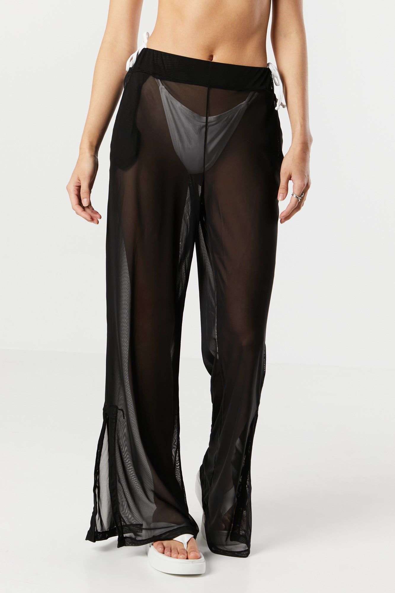 Mesh Cover-Up Wide Leg Pant sold by Urban Planet product image thumbnail 2