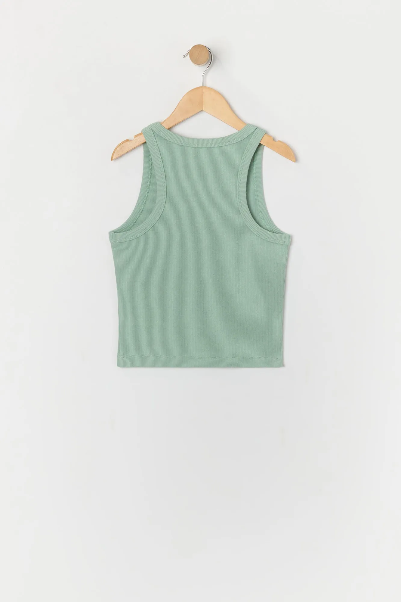 Girls Solid Ribbed Tank sold by Urban Planet product image thumbnail 2