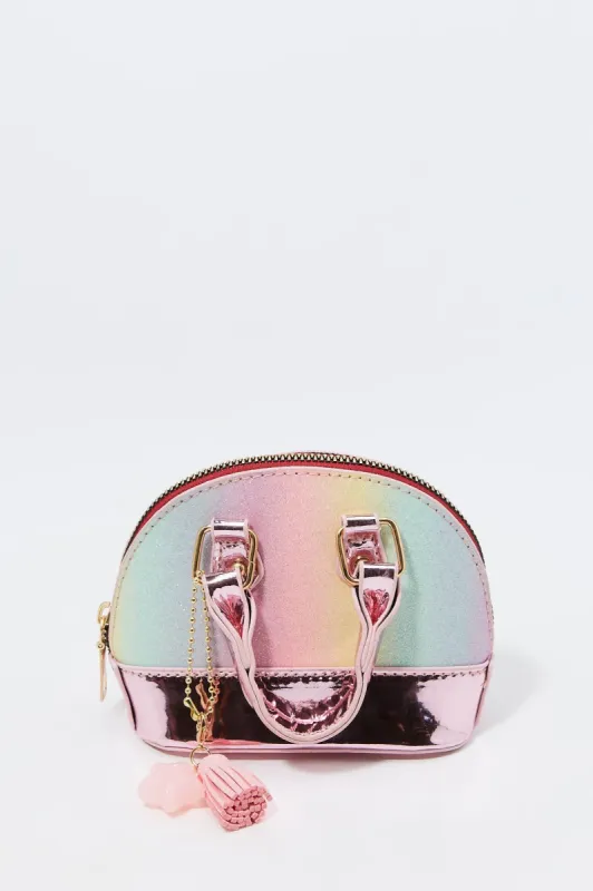 Girls Mini Rainbow Sparkle Hand bag sold by Urban Planet